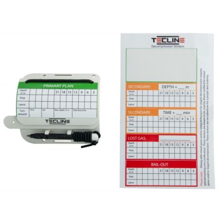 Autocollants DECOMPRESSION TECLINE (jeu de 5) (10,5 x 4cm)