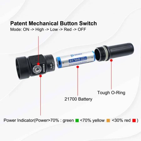 Divevolk SL20 Dive Light