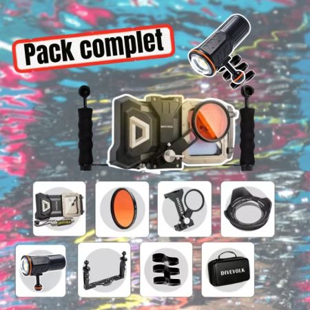 Pack complet photo et vidéo Divevolk Seatouch 4 Max Plus