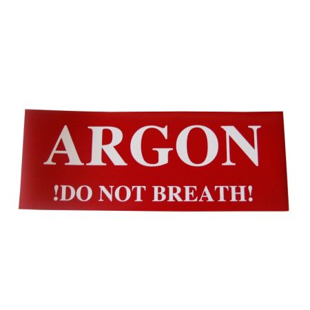ARGON sticker for tank