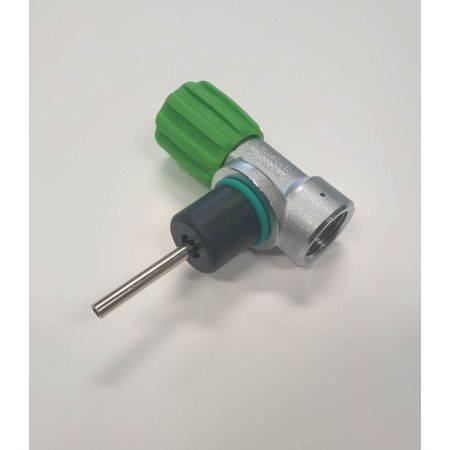 Rebreather valve M26 200bar outlet 90° M25x200
