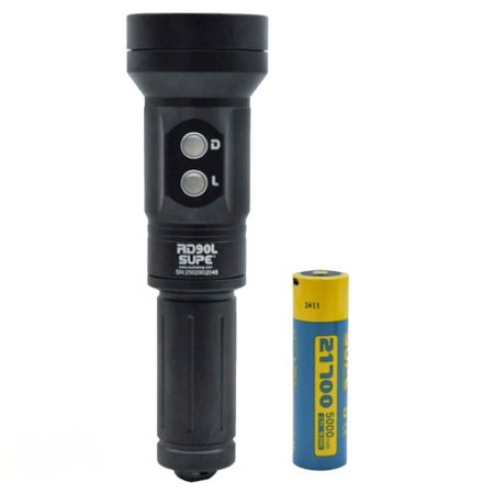 Lampe de plongée avec pointeur laser RD90L SUPE 2000 lm