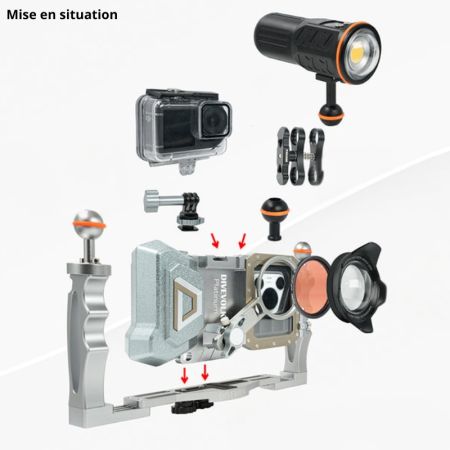 Caisson étanche pour smartphones SeaTouch 4 Max Platinium V2 DIVEVOLK