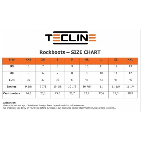 TECLINE Rockboots diving boot
