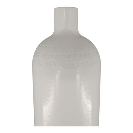 Bouteille de plongée en acier 1,5 litre 232 bar 83 mm M18x1,5 mm sans valve blanche