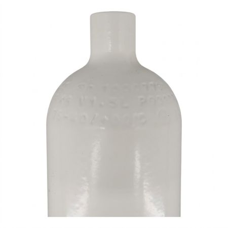 Bouteille de plongée en acier 1,5 litre 232 bar 83 mm M18x1,5 mm sans valve blanche