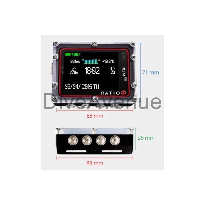 Ratio IX3M [Pro] DEEP Trimix dive computer