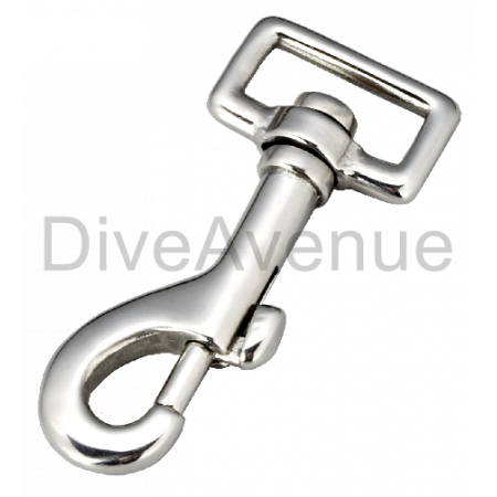 SS snap hook barrel 76mm with 28mm flat swivel
