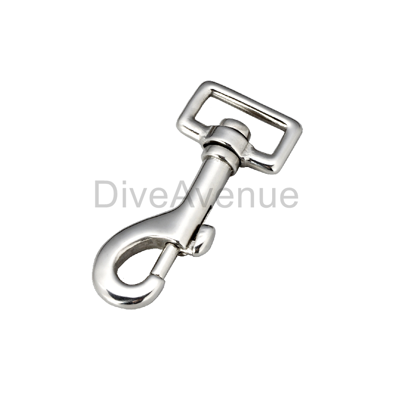 SS snap hook barrel 76mm with 28mm flat swivel SS snap hook barrel 76mm with 28mm flat swivel