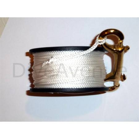 Finger reel 50 meter with brass hook