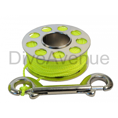Stainless steel scuba finger reel 20 meter with SS hook