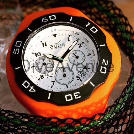 ADNA Watch CHRONO 51 Blanche 100m waterproof