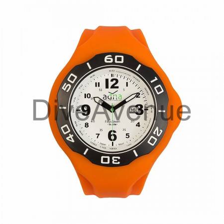 Bracelet silicone ORANGE pour montre A.D.N.A