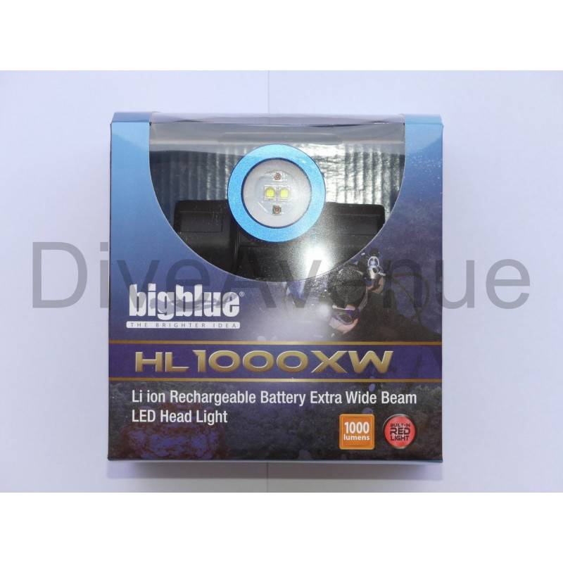 Lampe frontale étanche rechargeable Bigblue HL1000XW