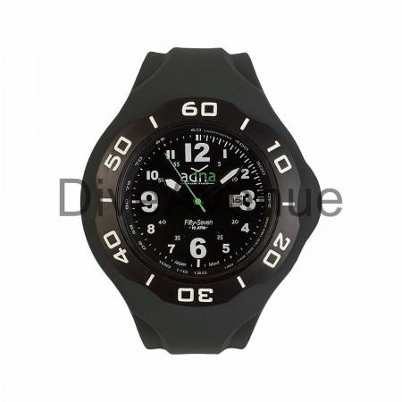 ADNA Watch XXL 57 Black 100m waterproof