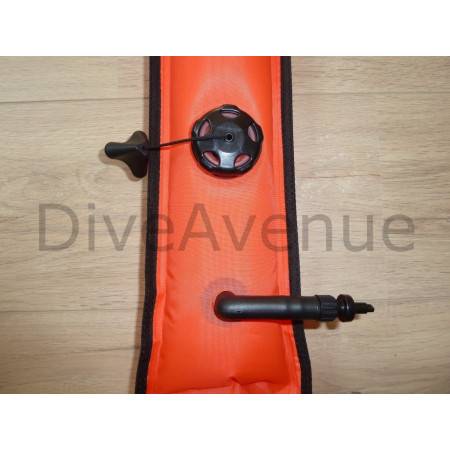 Diving surface marker 1.82m with inflator and valve