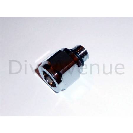 Male 3/8" NPT to Female 3/8" UNF adaptor