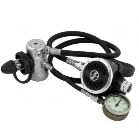 Déco regulator R2 TEC + pressure gauge TECLINE