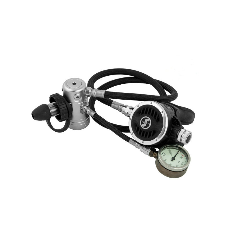 Déco regulator R2 TEC + pressure gauge TECLINE Déco regulator R2 TEC + pressure gauge TECLINE