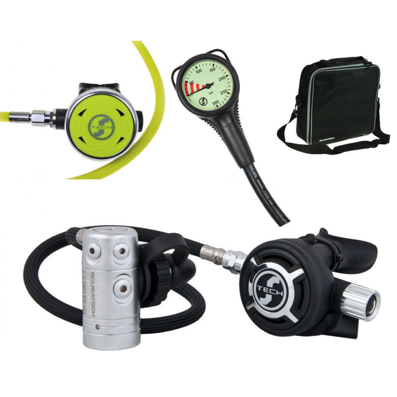 Regulator pack R2 ICE + presure gauge - TECLINE Regulator pack R2 ICE + presure gauge - TECLINE