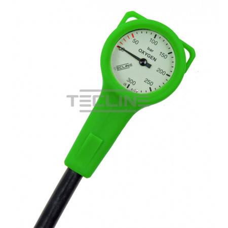 O2 Manometer 52mm 15cm hose - TECLINE