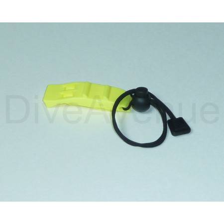 Dual tone safety whistle orange