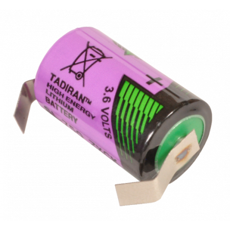 Pile lithium format 1/2AA 3.6V soudable - DIVEAVENUE