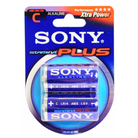 Pack de 2x piles alkalines C LR14 SONY