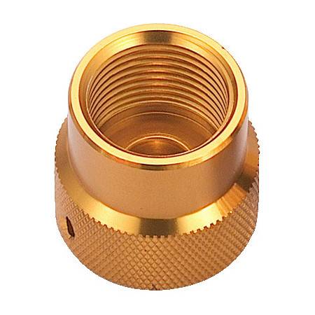 DIN female dust cap GOLD