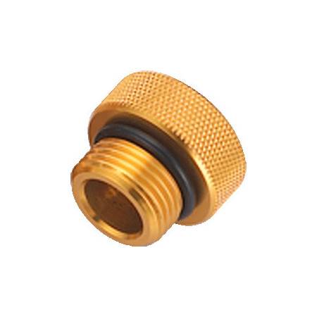 DIN male dust cap GOLD