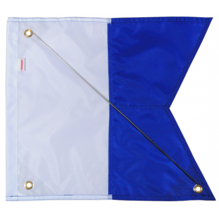 Alpha diving flag 40x35cm nylon with reinforcement