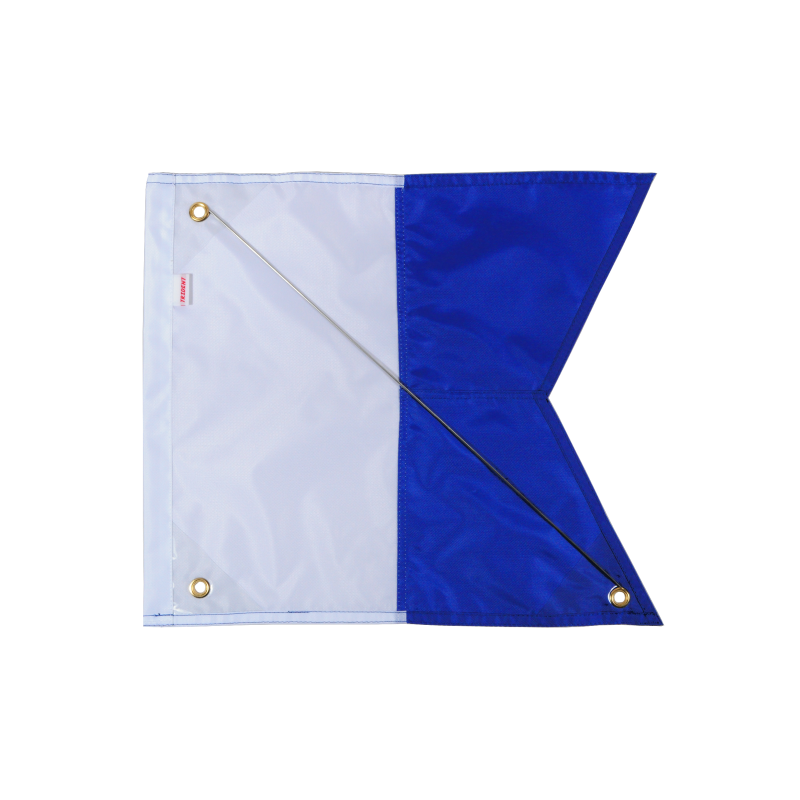 Alpha diving flag 40x35cm nylon with reinforcement