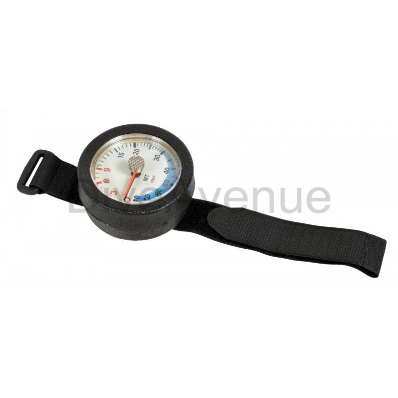 Depth gauge with max depth indicator 0 80m DIVEAVENUE