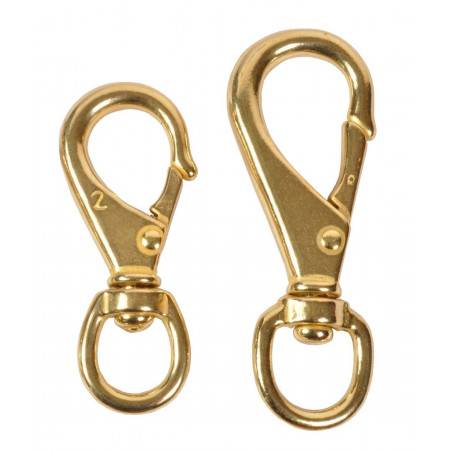 Brass snap hook 64mm