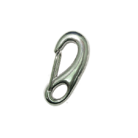 Spring carabiner eye hook 65mm