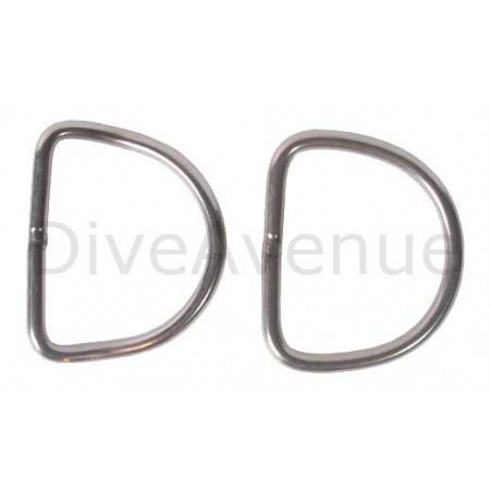 Stainless steel scuba D-ring 5cm x 5cm