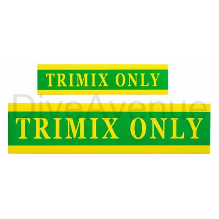 TRIMIX ONLY sticker for tank - 38cm x 9cm