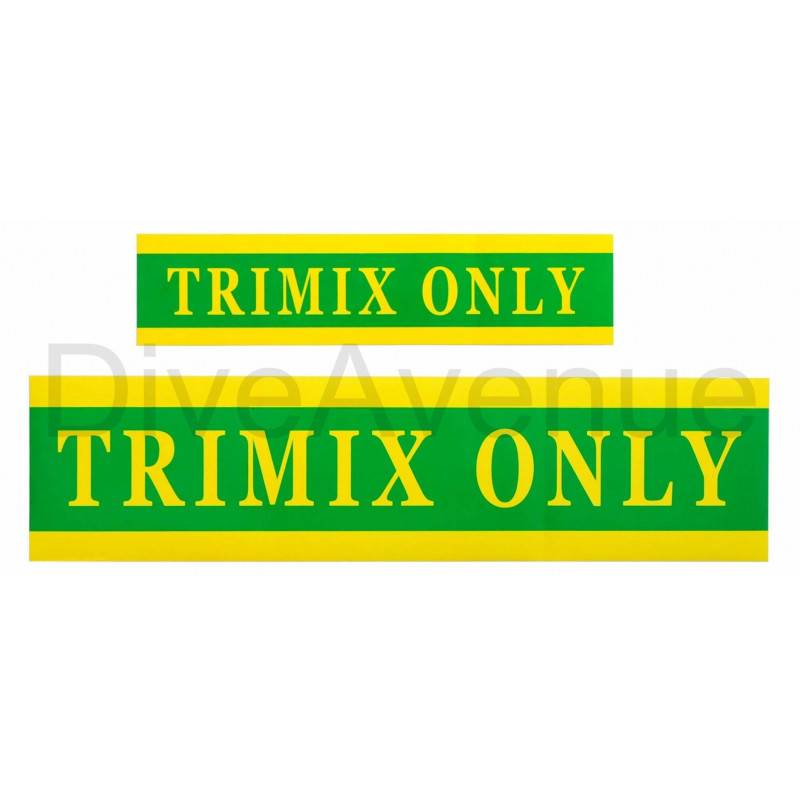 TRIMIX ONLY sticker for tank - 38cm x 9cm