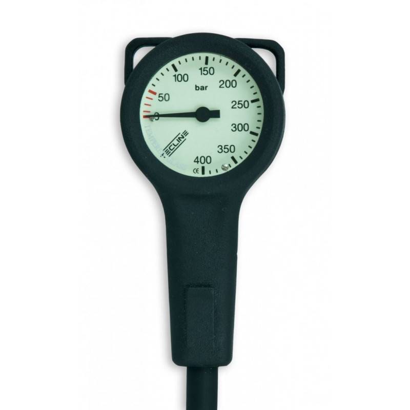 Pressure gauge TECLINE 400bar 52mm + 80cm hose