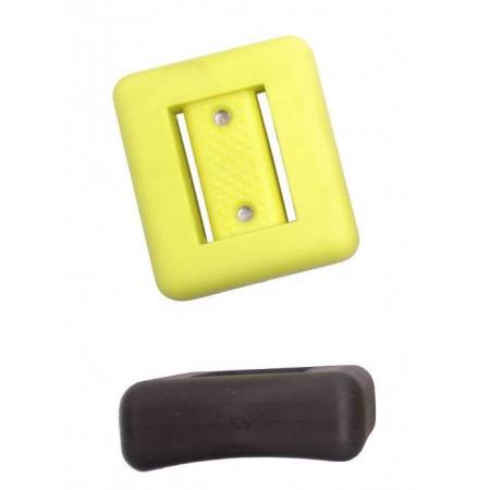 Scuba coated led weight 1kg black or yellow
