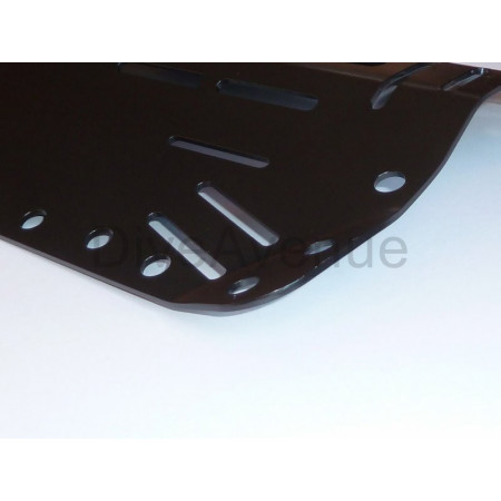 Stainless steel BACKPLATE 3mm thickness black