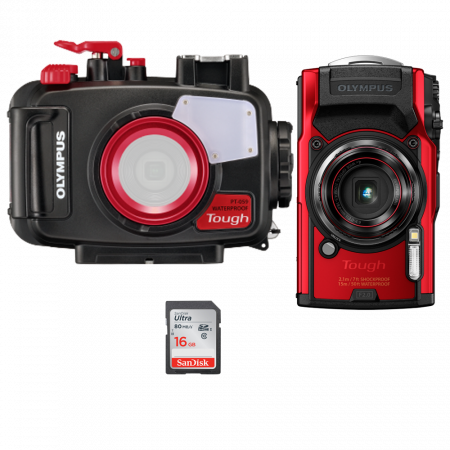 Olympus Tough TG-6 - Appareil Photo étanche, Robuste, Noir - Pour Aventures Et Sports Extrêmes