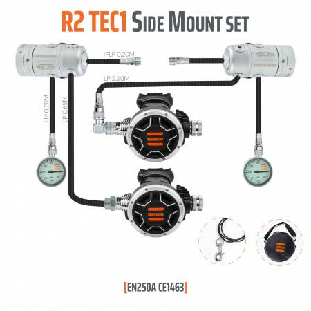 Pack détendeur « SIDEMOUNT» R2-TEC1- TECLINE