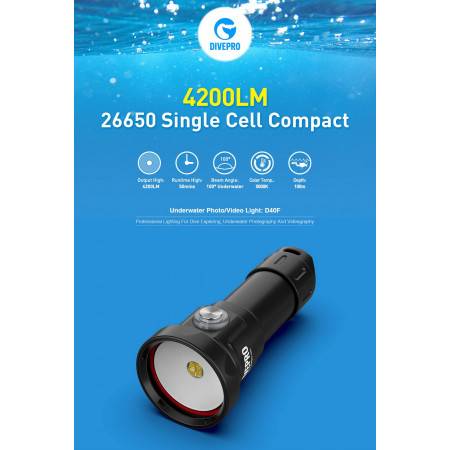 copy of Diving light DIVEPRO D5-3 1150Lm 10°