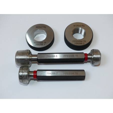 Double smooth gauge "GO/NOGO" M 25x2.00 6H