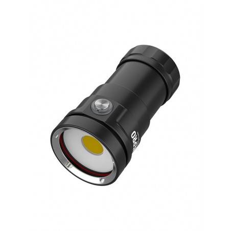 Lampe De Plongée LED EBTOOLS – 18000 Lumens, IPX8, 500m, Alu, Lumière Blanche/rouge/bleue, 6 Modes
