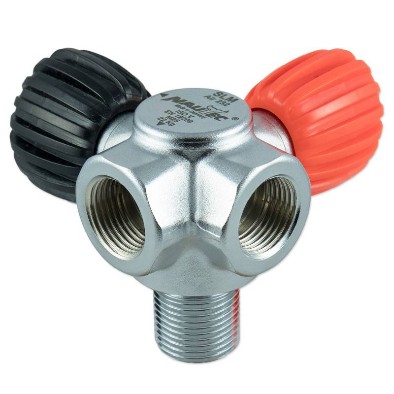 Robinet double NAUTEC SLM AIR 230bar M25x2 Robinet double NAUTEC SLM AIR 230bar M25x2