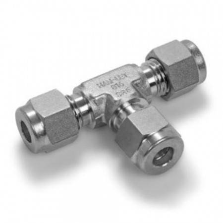 Stainless steel equal double union for Ø6mm tube
