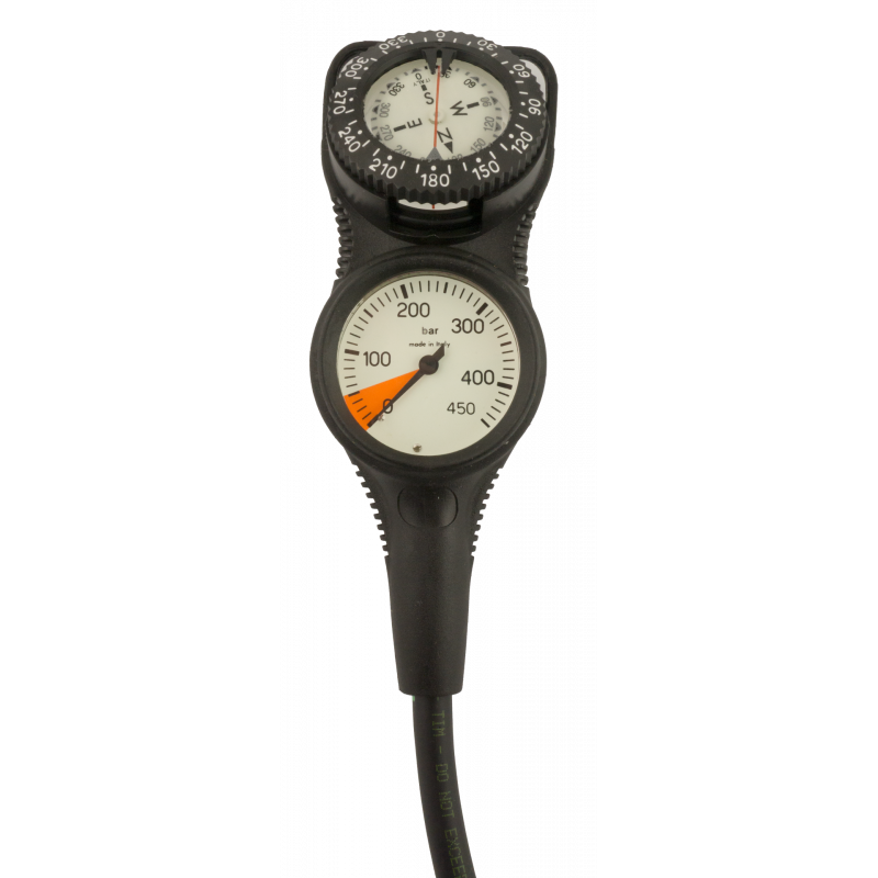 Console manomètre 0-450bar et compas