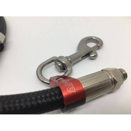 Holding clip for 12mm diameter diving hose